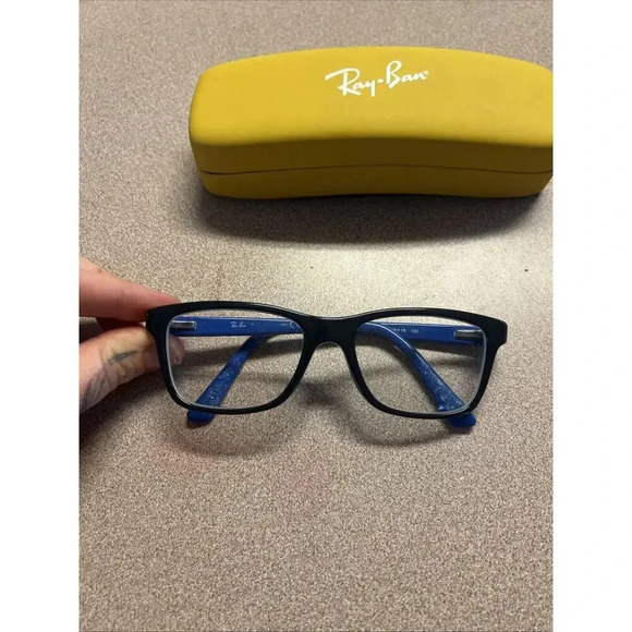 Ray Ban RB 1536 Kid's Eyeglass Frames‎ - Black Blue Green - 3600 48-16-130 Youth - Picture 7 of 15